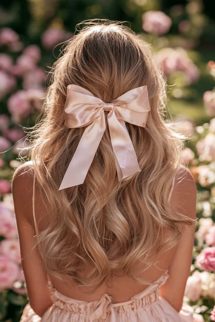 27 Birthday Hairstyles That Will Make You Feel Extra Special on Your Big Day 14 charming birthday bow hairstyle 1