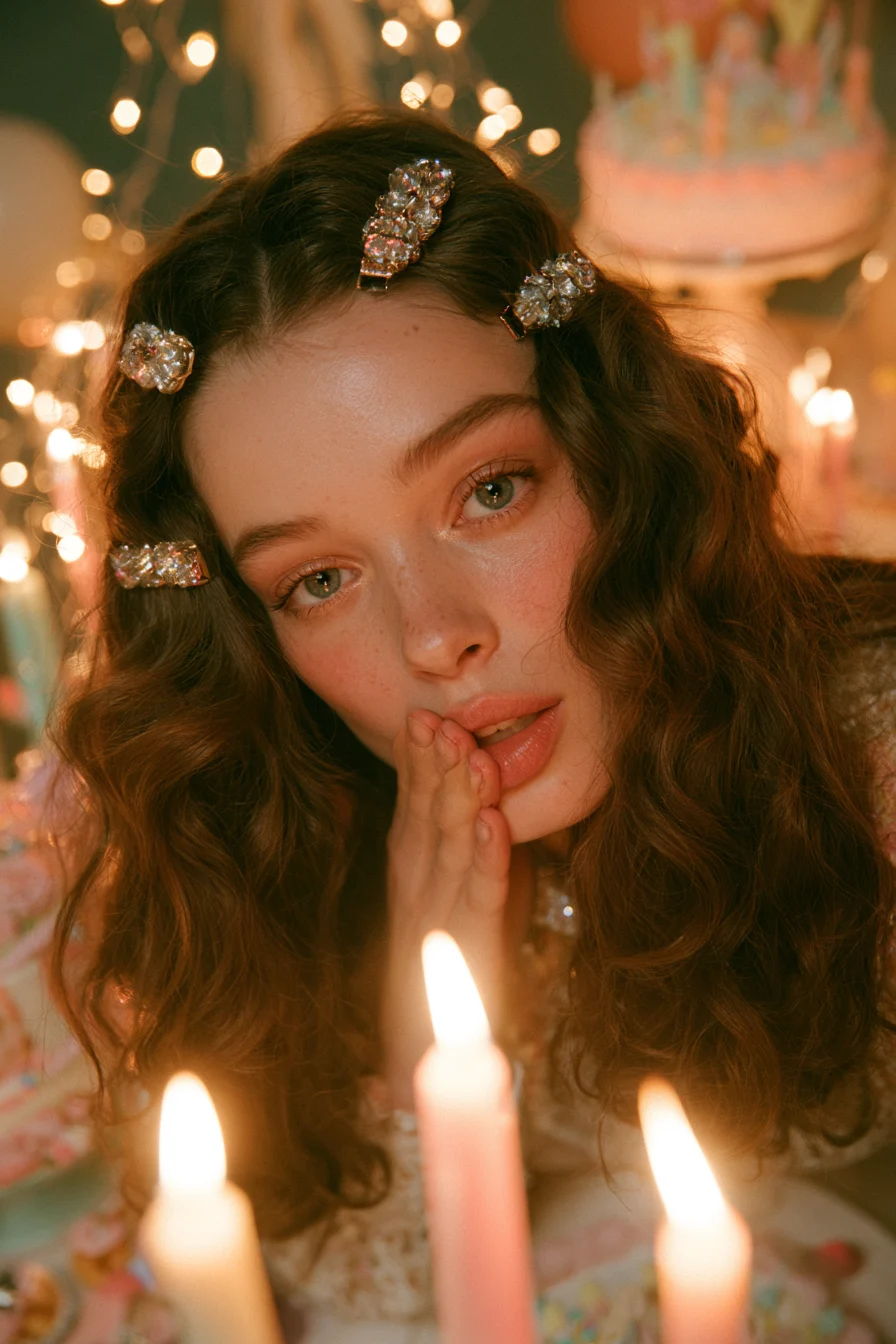 14 shimmering birthday hair inspiration 1