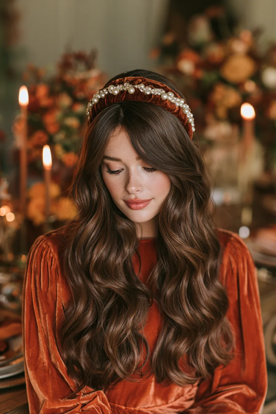 27 Gorgeous Thanksgiving Hairstyles to Make Your Holiday Look Extra Special 15 embellished thanksgiving headband style