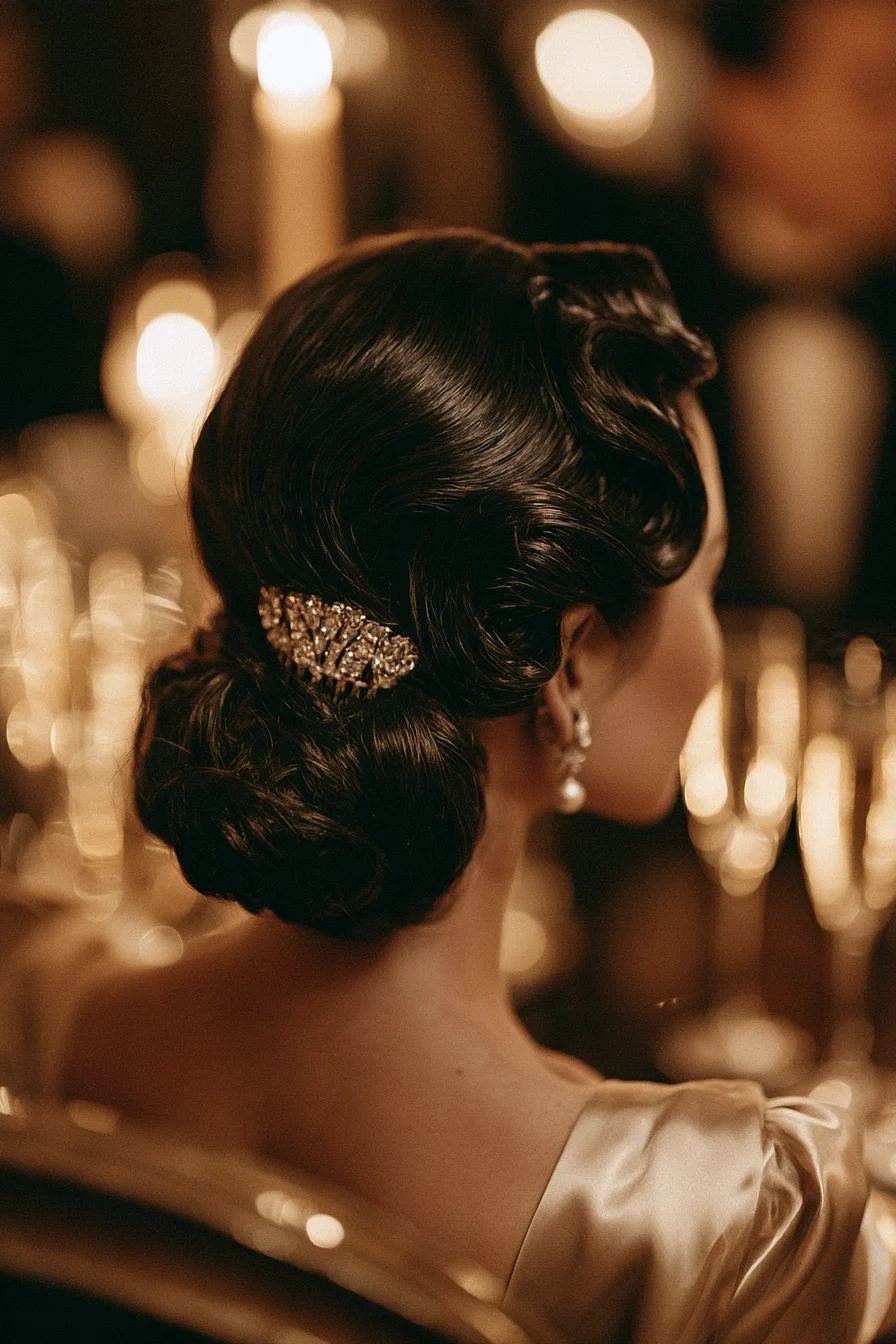 15 vintage hollywood wedding hair twist 1