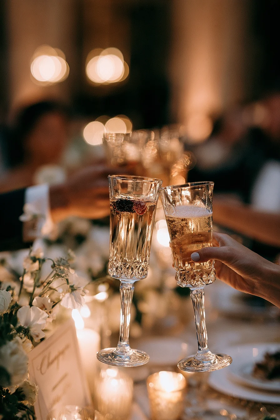 27 Creative Wedding Reception Ideas 16 elegant champagne toast decoration ideas 1