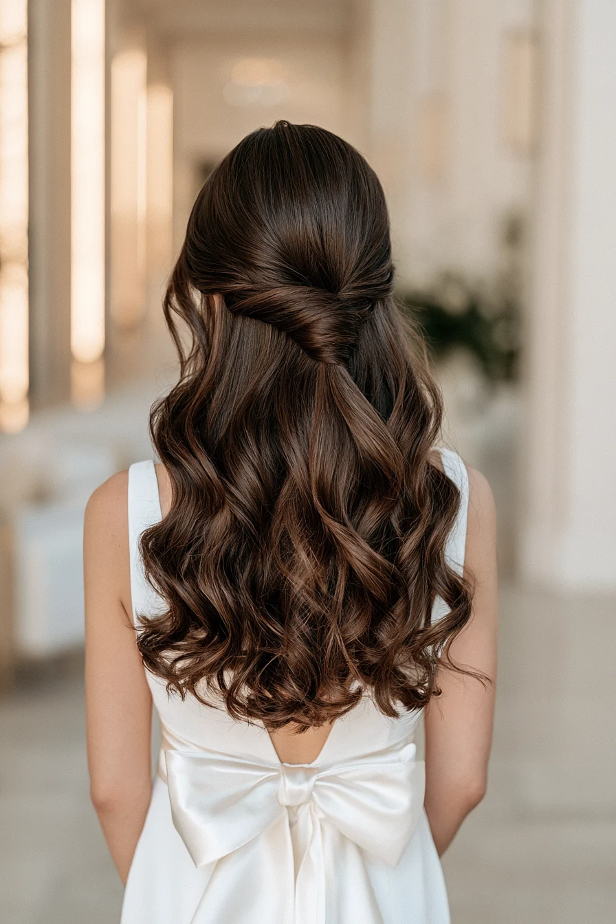 16 refined satin wedding hair