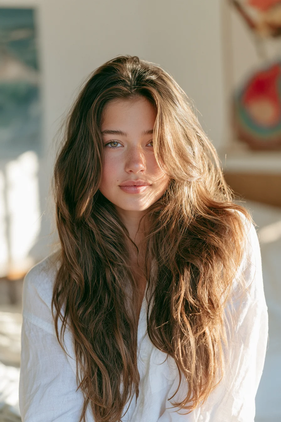 16 soft tapered fringe with long layers