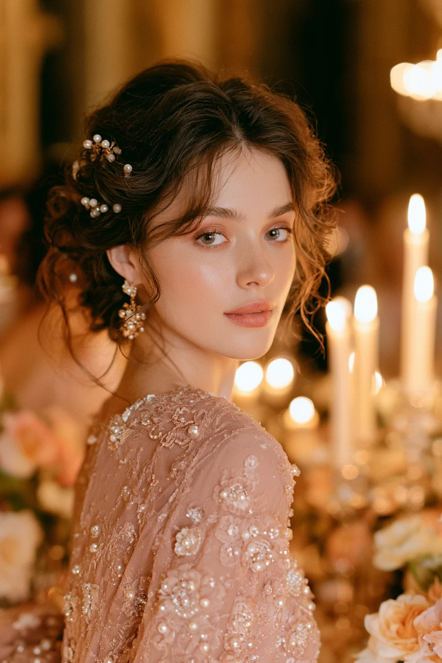 27 Sophisticated Wedding Guest Hairstyles for Any Dress 17 elegant pearl hairstyles for weddings 1