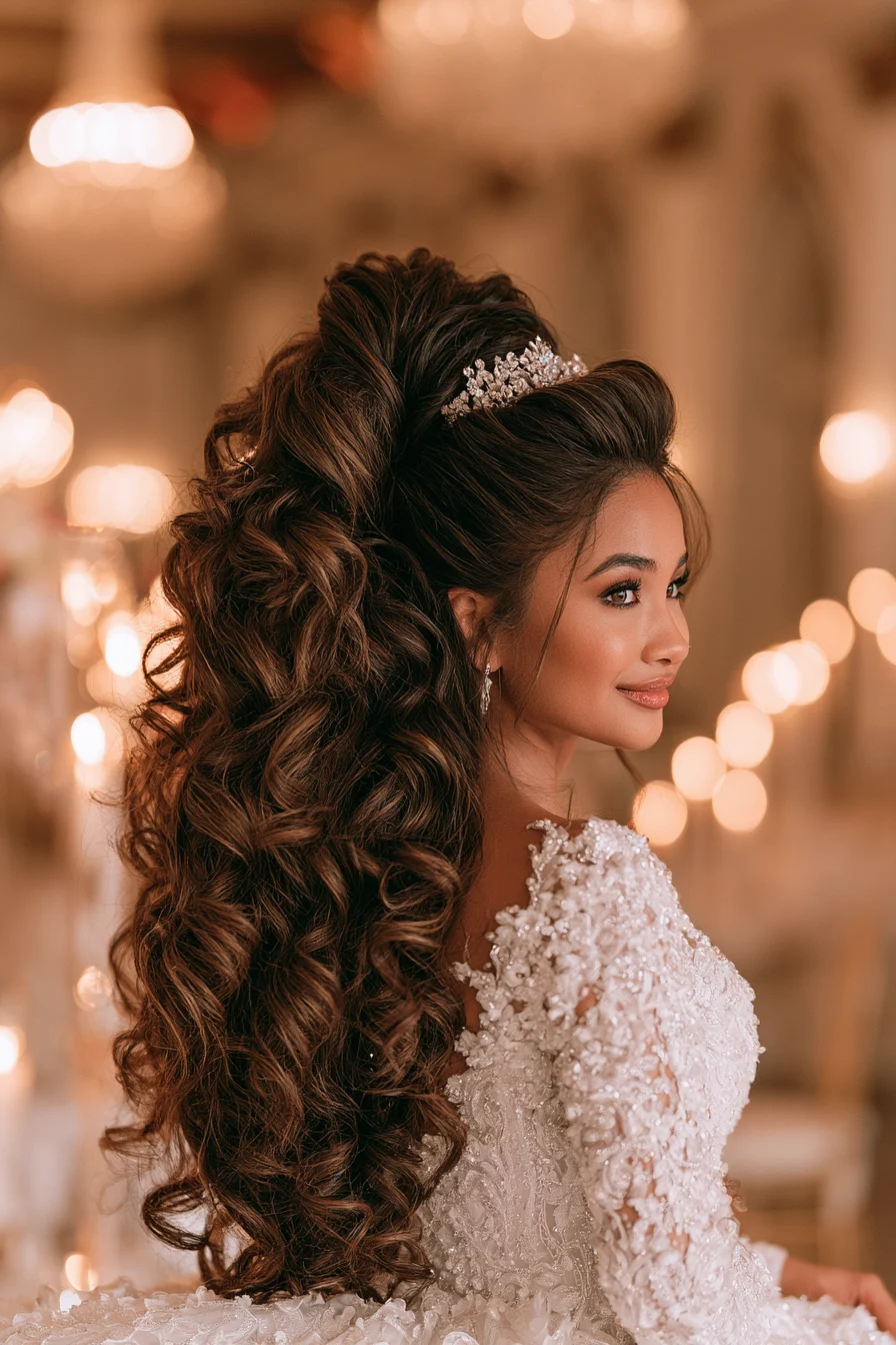 17 glamorous voluminous bridal hair