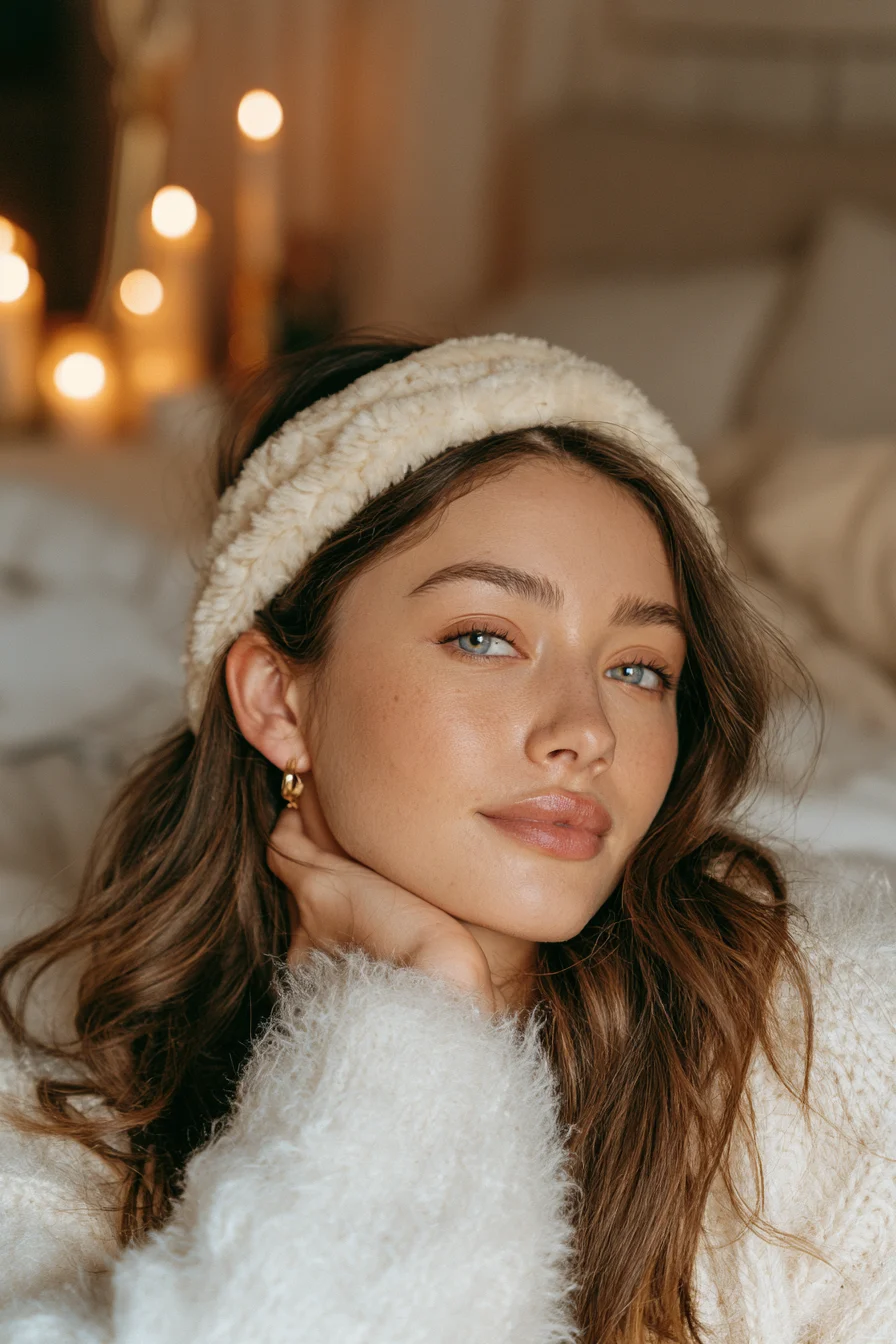 17 plush headband style for cooler weather 1