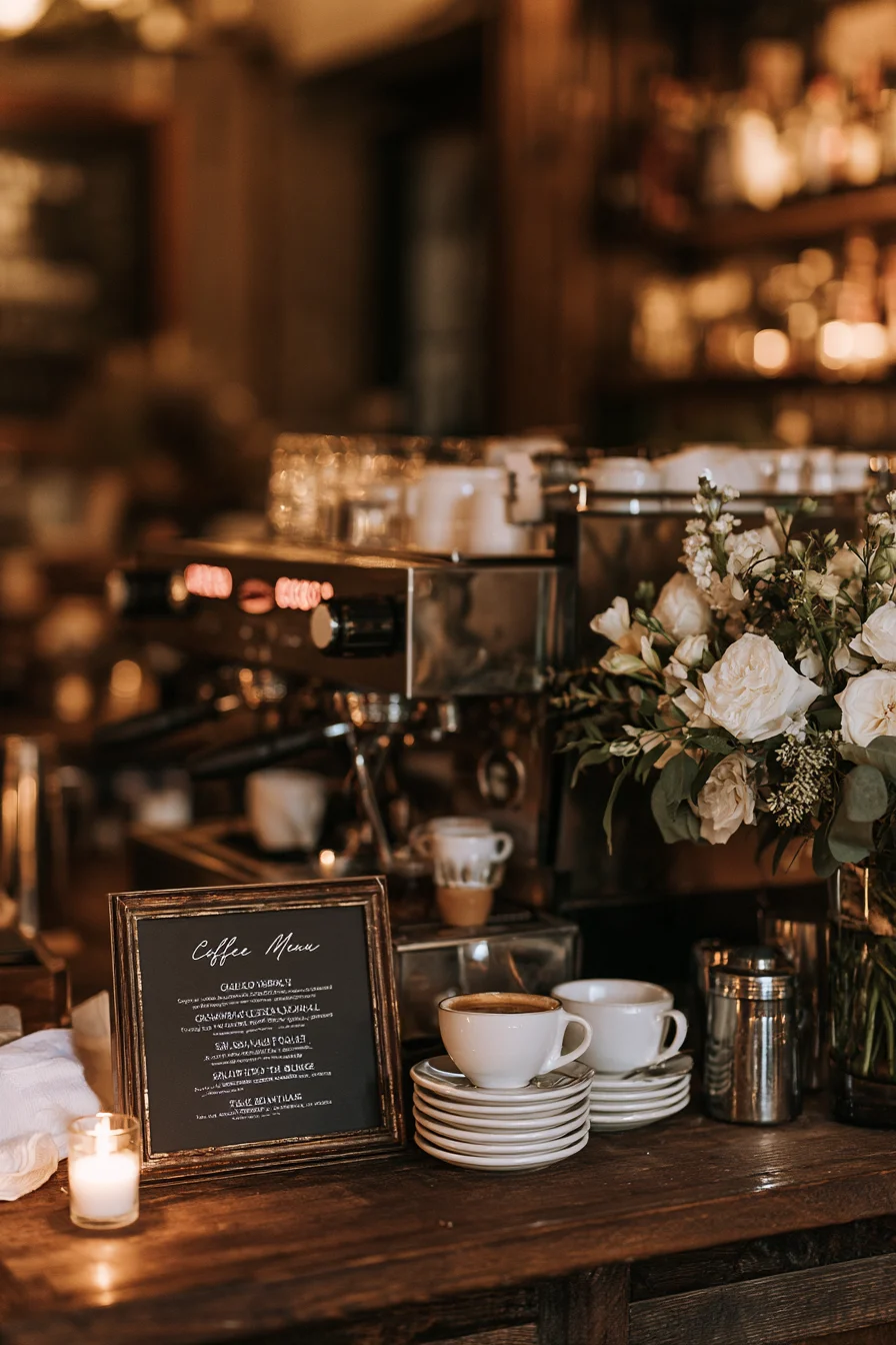 17 signature bridal coffee menu