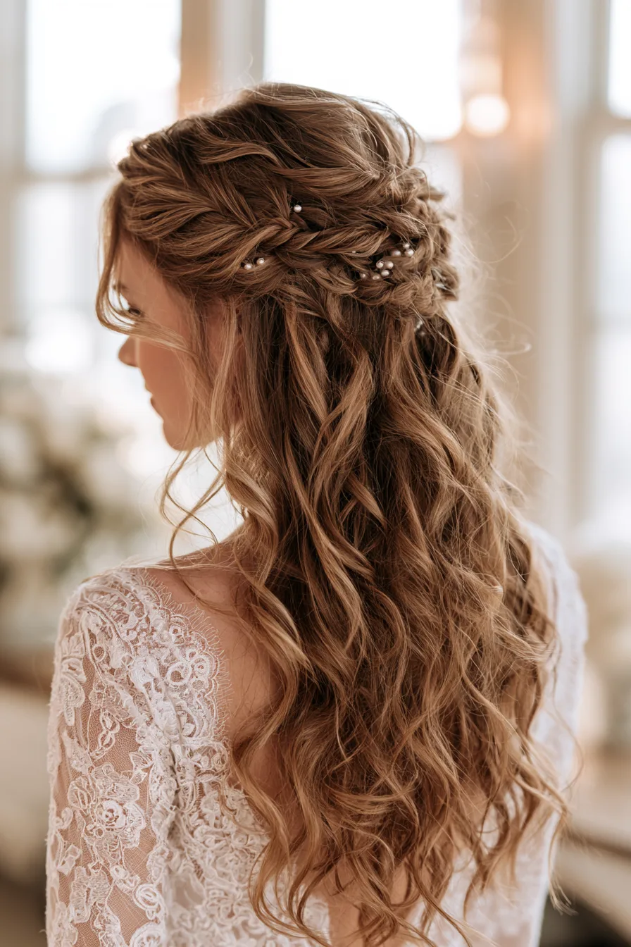 17 wispy delicate hair for a romantic bride 1