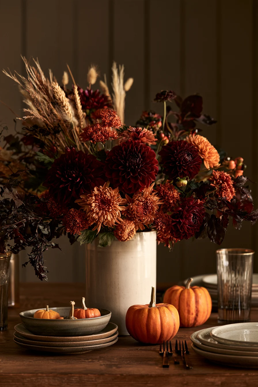 27 Halloween Party Ideas For Spooky Fun 18 autumn inspired halloween floral decor