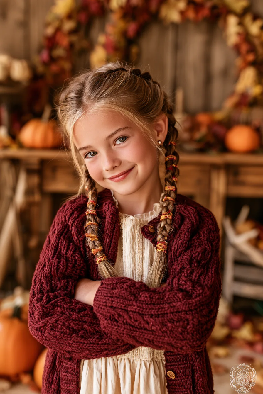 18 classic french braid look for kids 1
