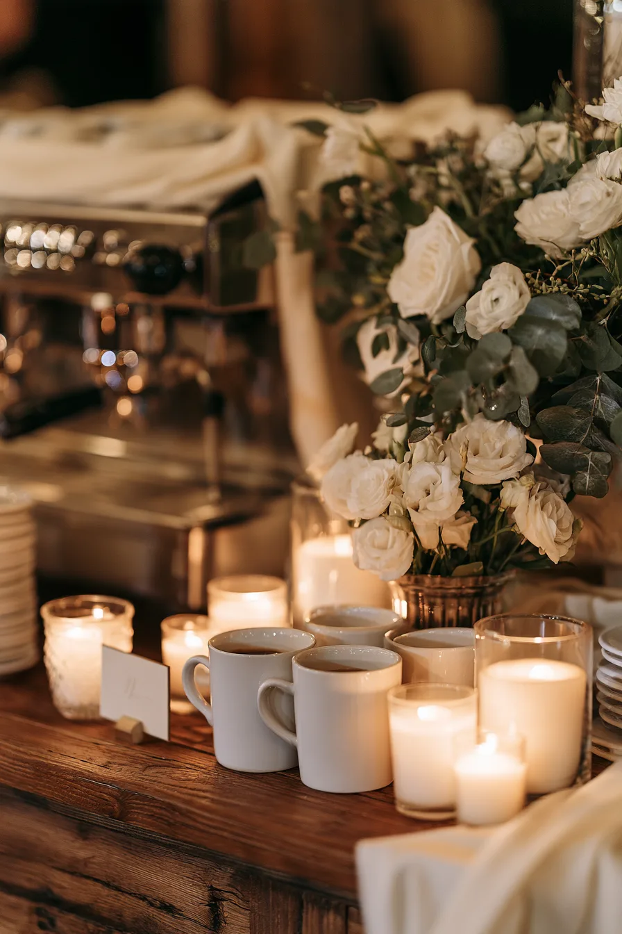 18 timeless wedding coffee decor 1