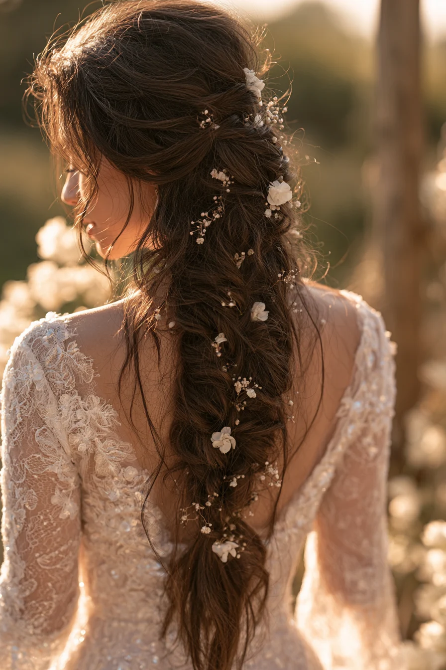27 Wedding Hairstyles for Long Hair That Are Elegant Romantic and Picture Perfect 19 charming braided wedding hairstyles 1