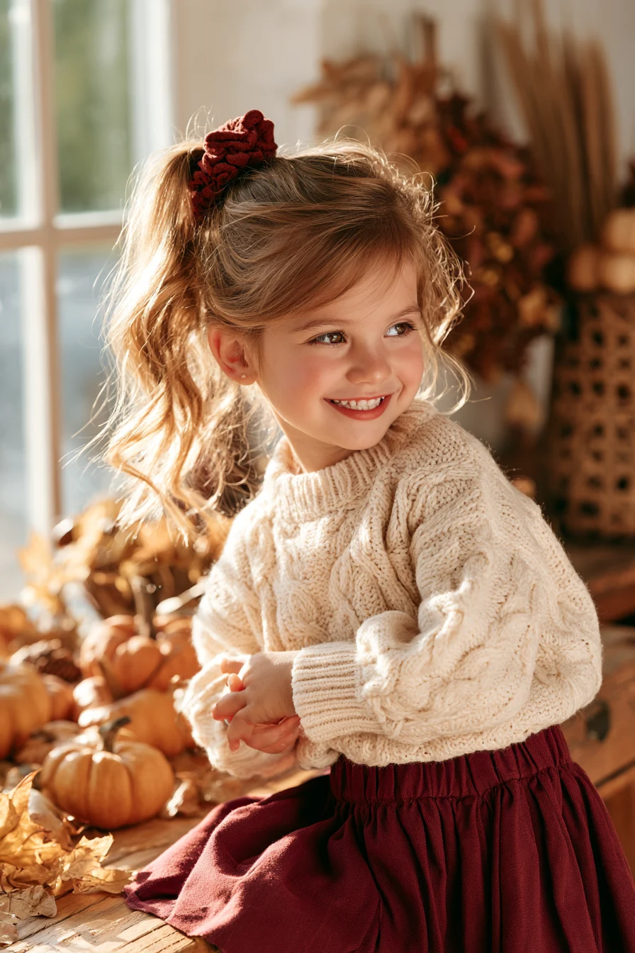19 cozy autumn scrunchie hair 1