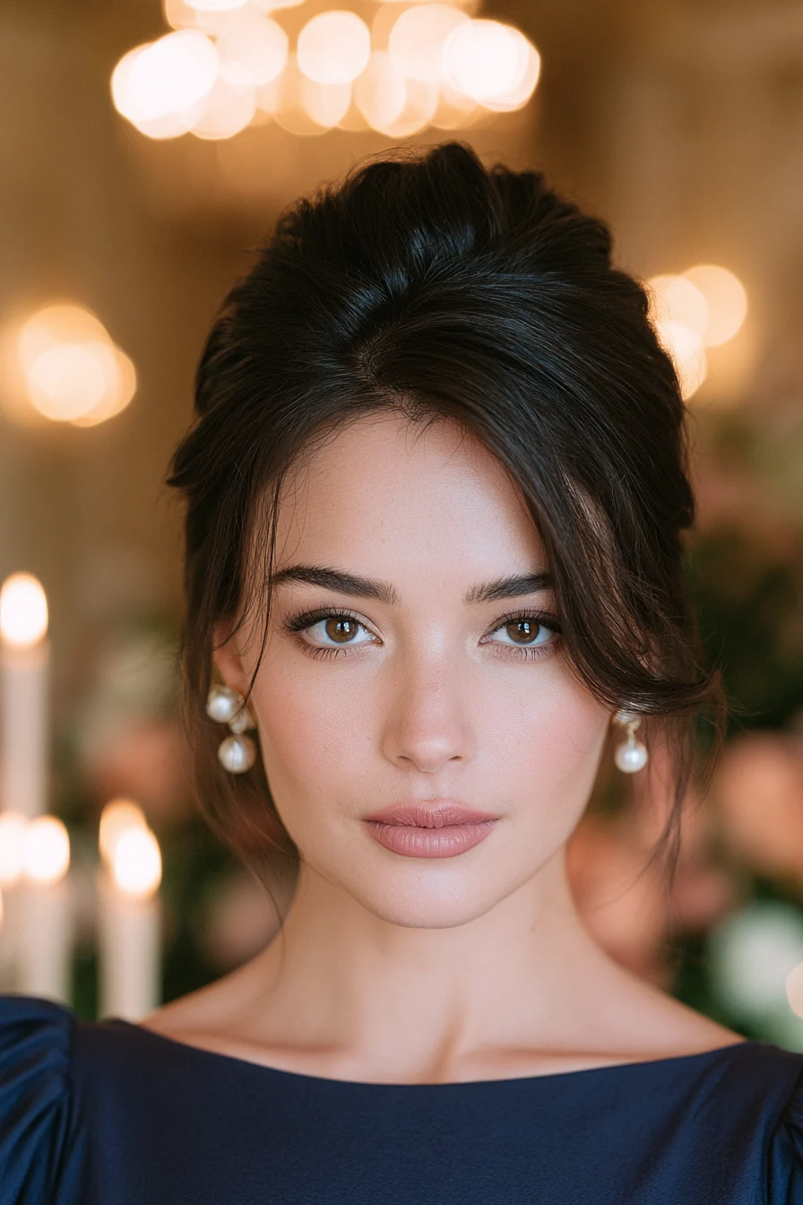 27 Sophisticated Wedding Guest Hairstyles for Any Dress 19 graceful french twist wedding styles 1