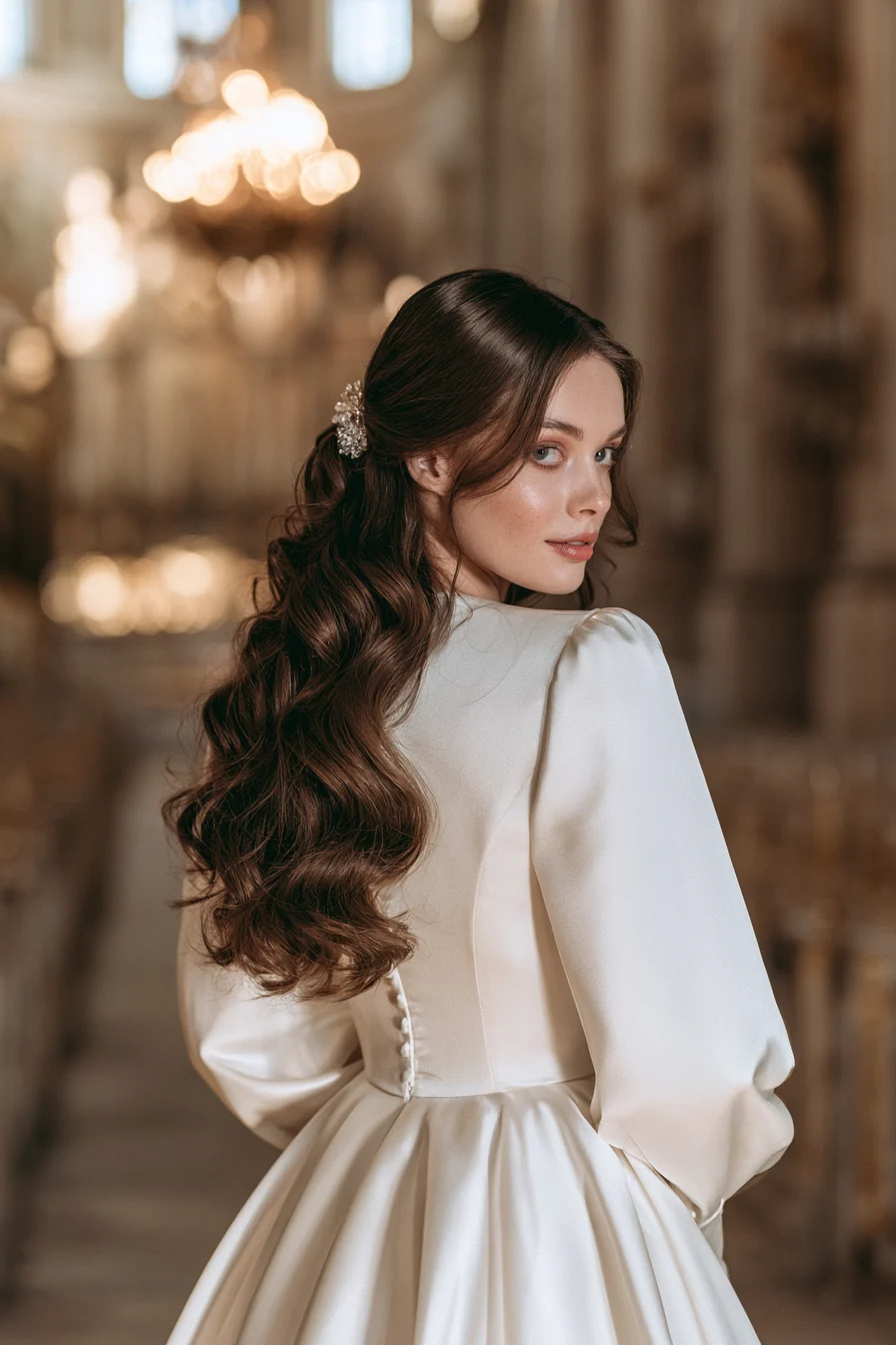 2 polished elegant bridal hair look 1