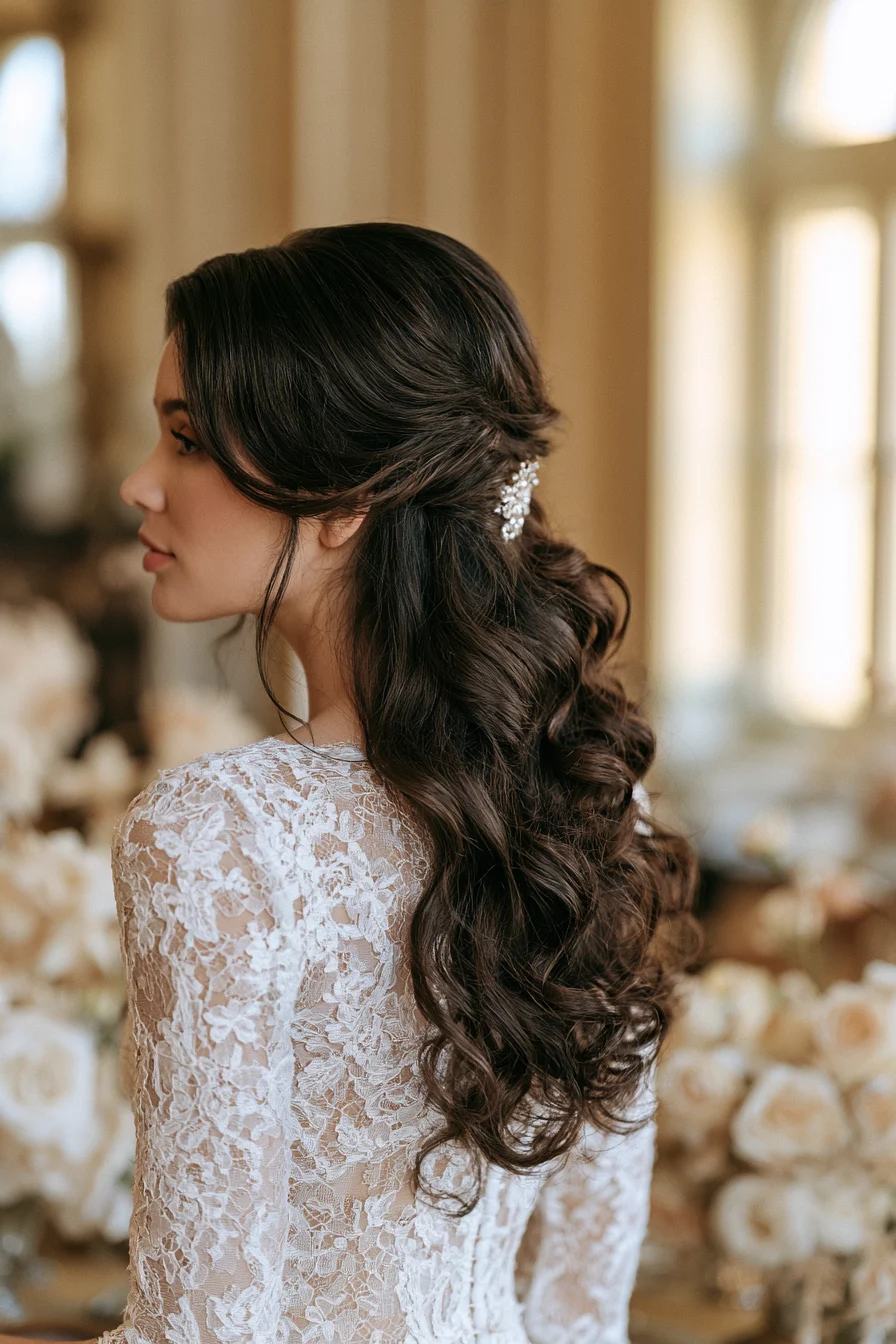 20 graceful curled wedding hair 1