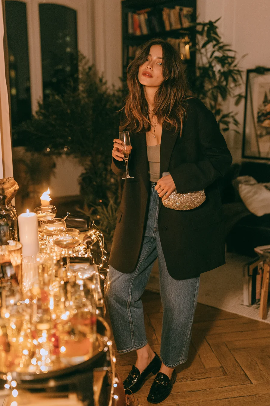 27 Casual New Years Eve Outfits To Try 20 oversized blazer relaxed evening style