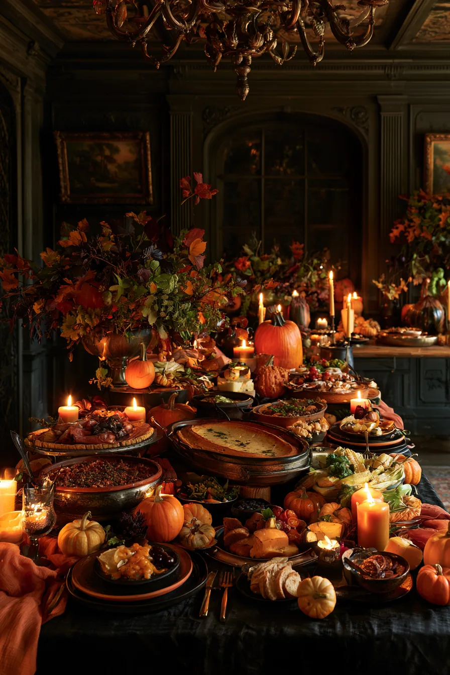 27 Halloween Party Ideas For Spooky Fun 22 beautiful halloween buffet styling inspiration 1