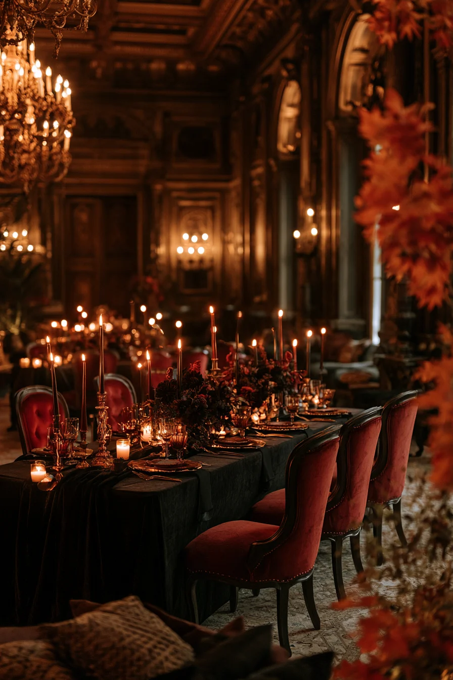 22 luxurious velvet details for a cozy reception 1
