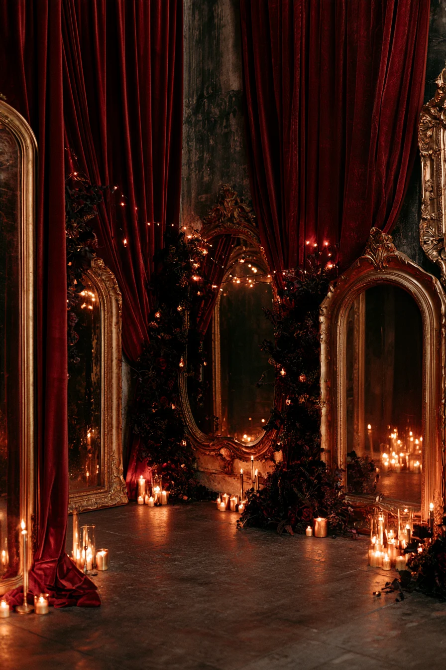 27 Haunted Wedding Ideas That Feel Magical 22 vintage gothic backdrops for wedding photos 1