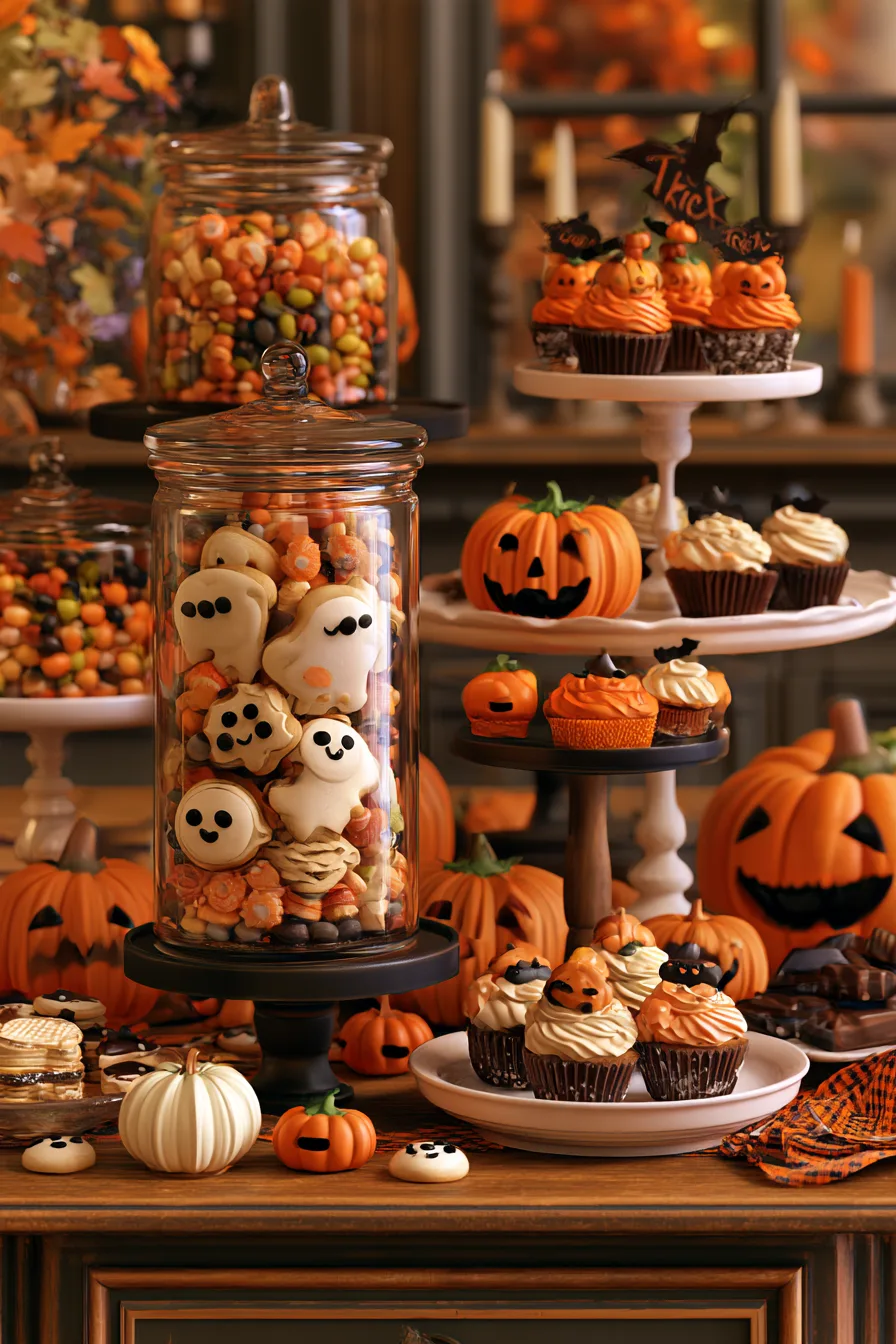 27 Halloween Party Ideas For Spooky Fun 23 colorful halloween candy and treat displays 1