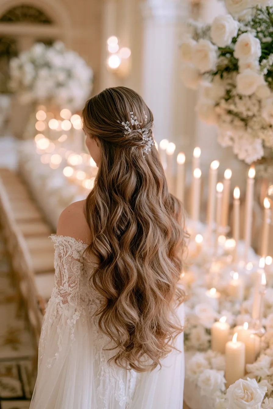 24 glowing bridal hair with polished texture 1