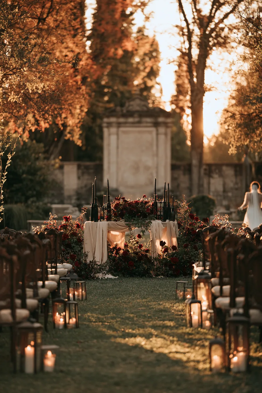 24 romantic outdoor ceremony styling for fall 1