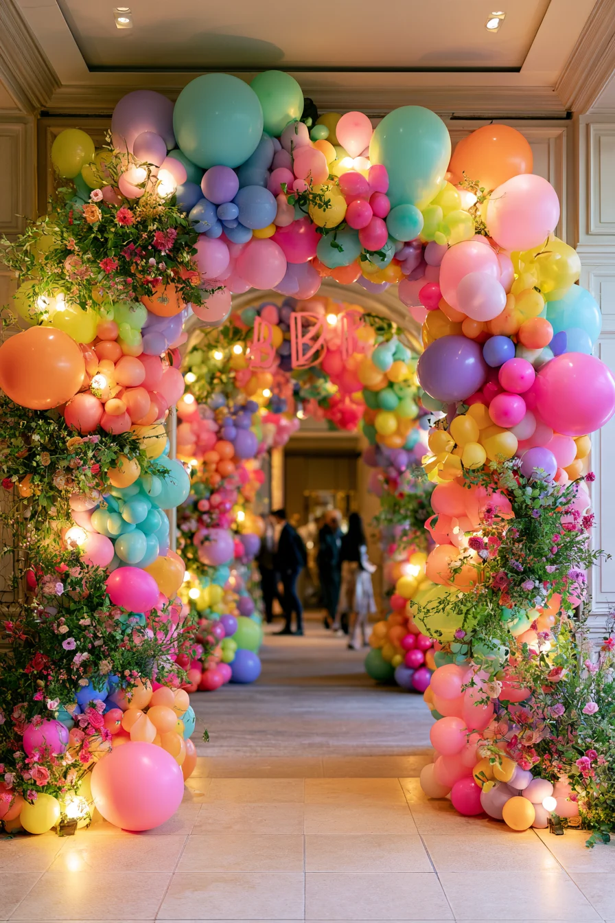 27 Creative Wedding Reception Ideas 25 colorful wedding balloon display inspirations 1