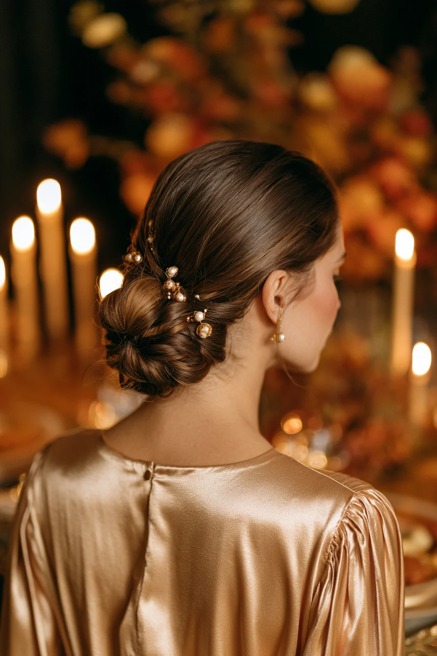 27 Gorgeous Thanksgiving Hairstyles to Make Your Holiday Look Extra Special 25 refined low chignon for thanksgiving