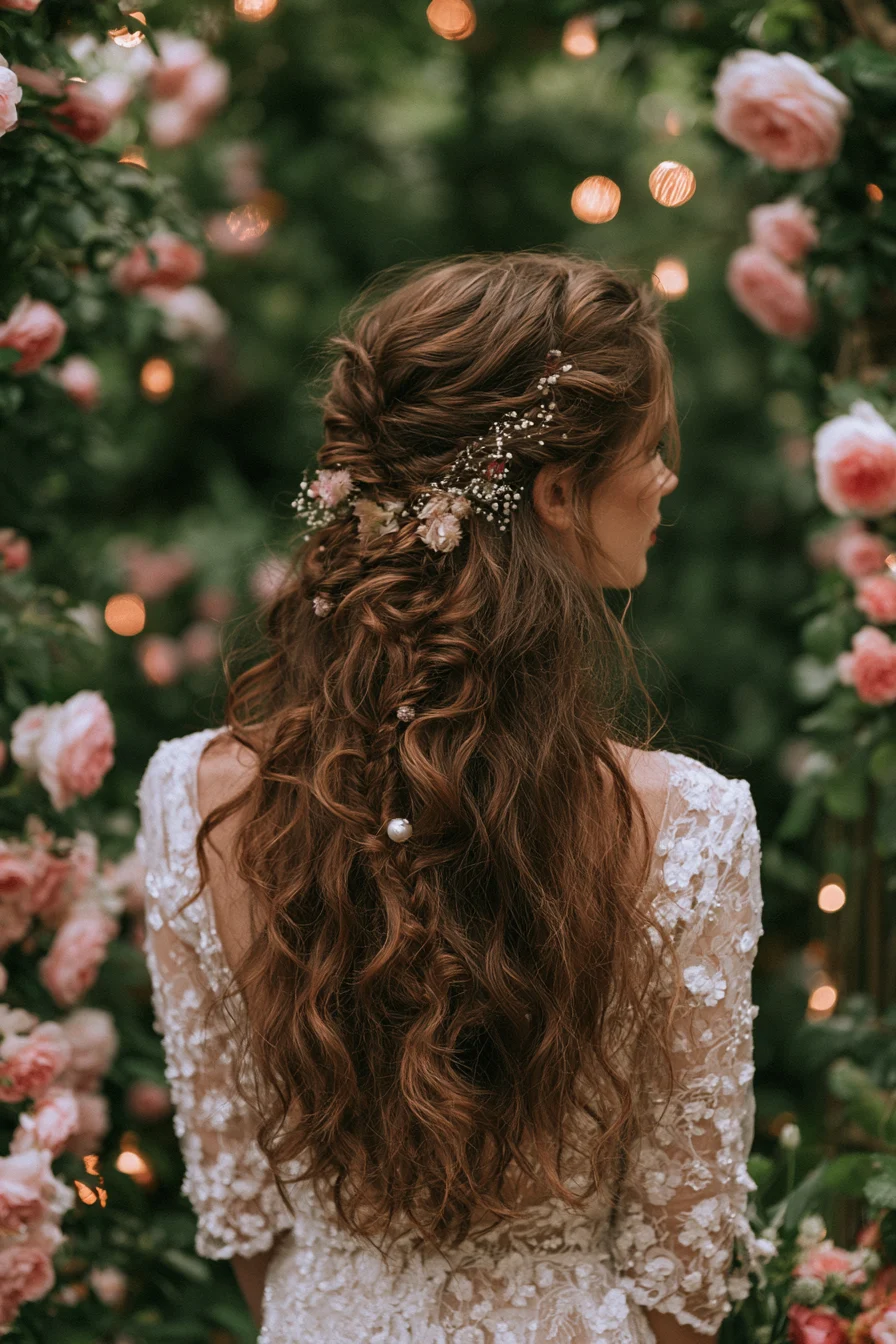 26 enchanting waves and braids for brides 1