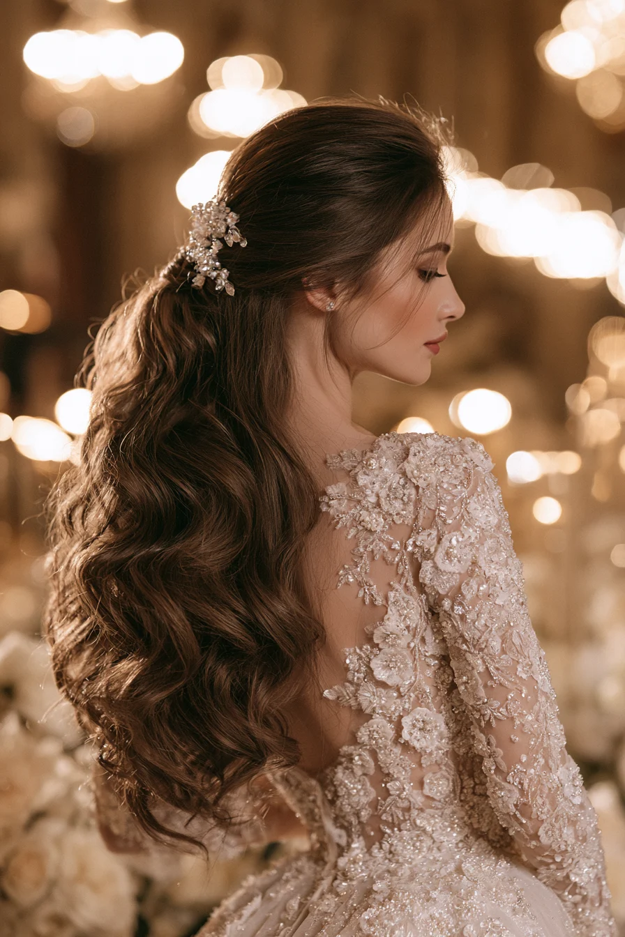 27 glamorous bridal hair with radiant volume