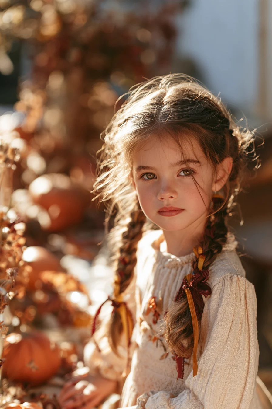 3 colorful autumn ribbon braid style 1