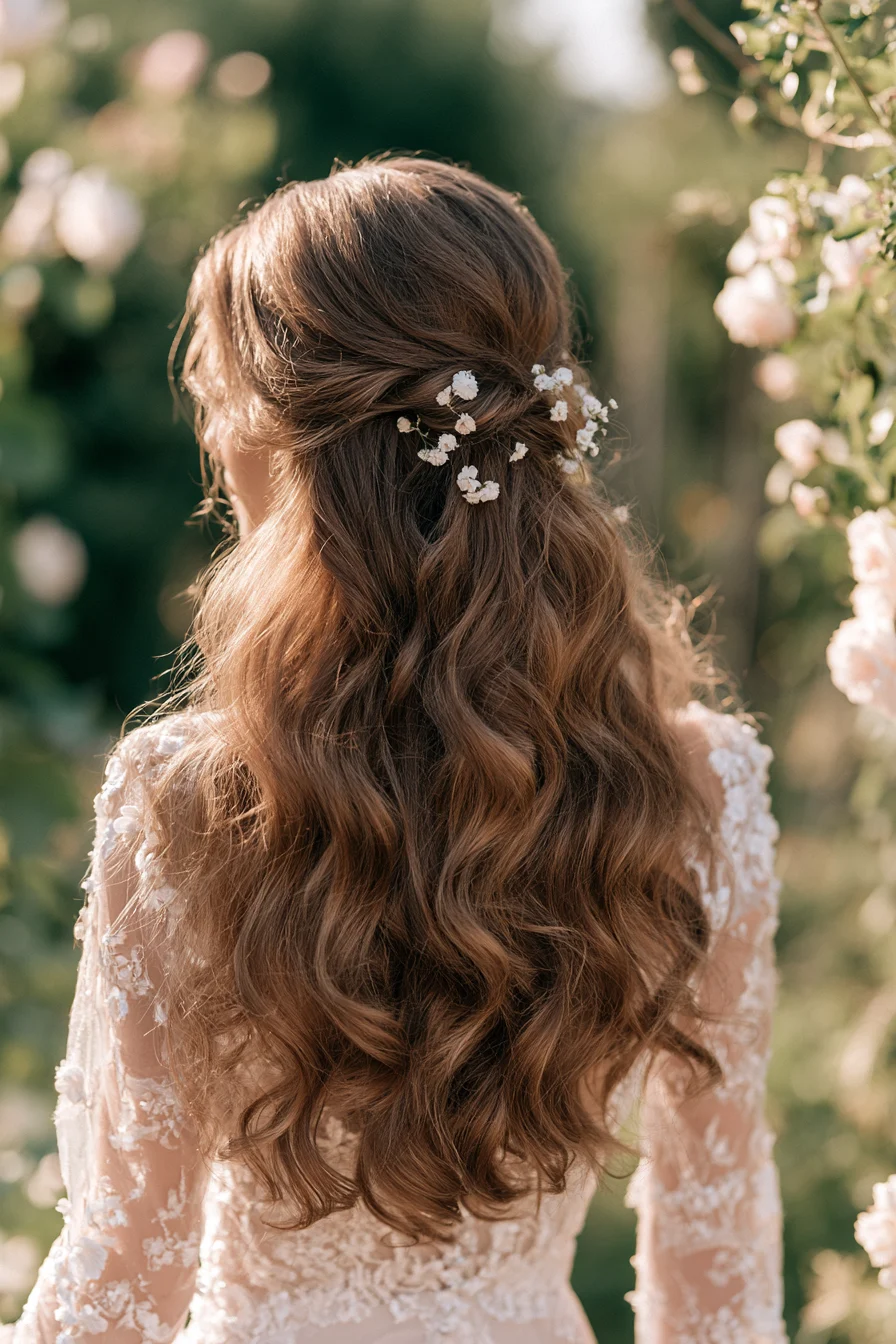 3 glossy wave wedding hairstyle 1
