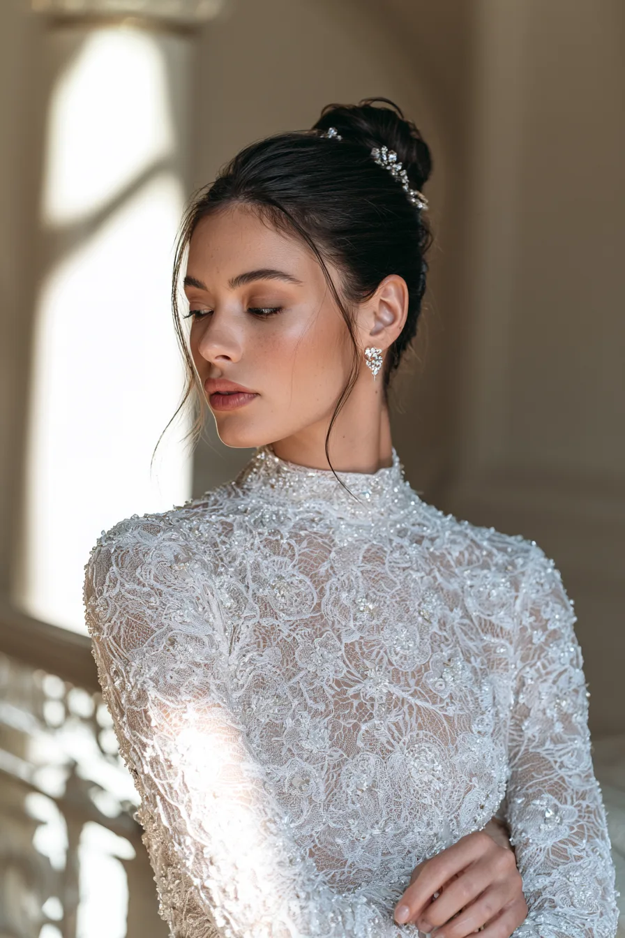 3 refined bridal updo with elegant structure