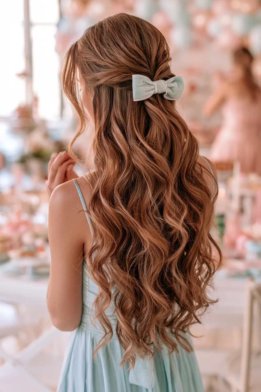 27 Birthday Hairstyles That Will Make You Feel Extra Special on Your Big Day 4 romantic birthday half up hairstyle 1