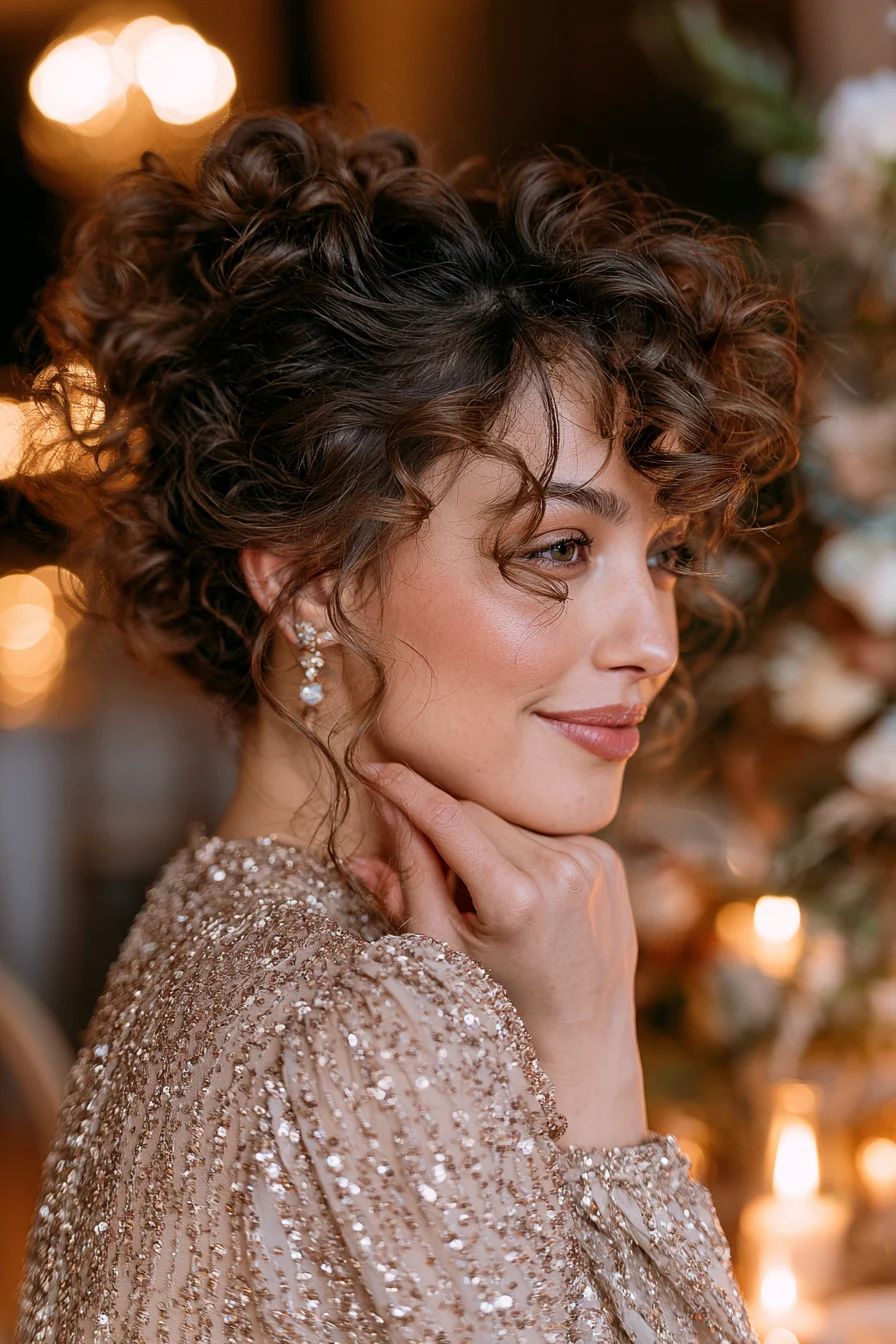 27 Sophisticated Wedding Guest Hairstyles for Any Dress 5 bouncy curl styles for weddings 1