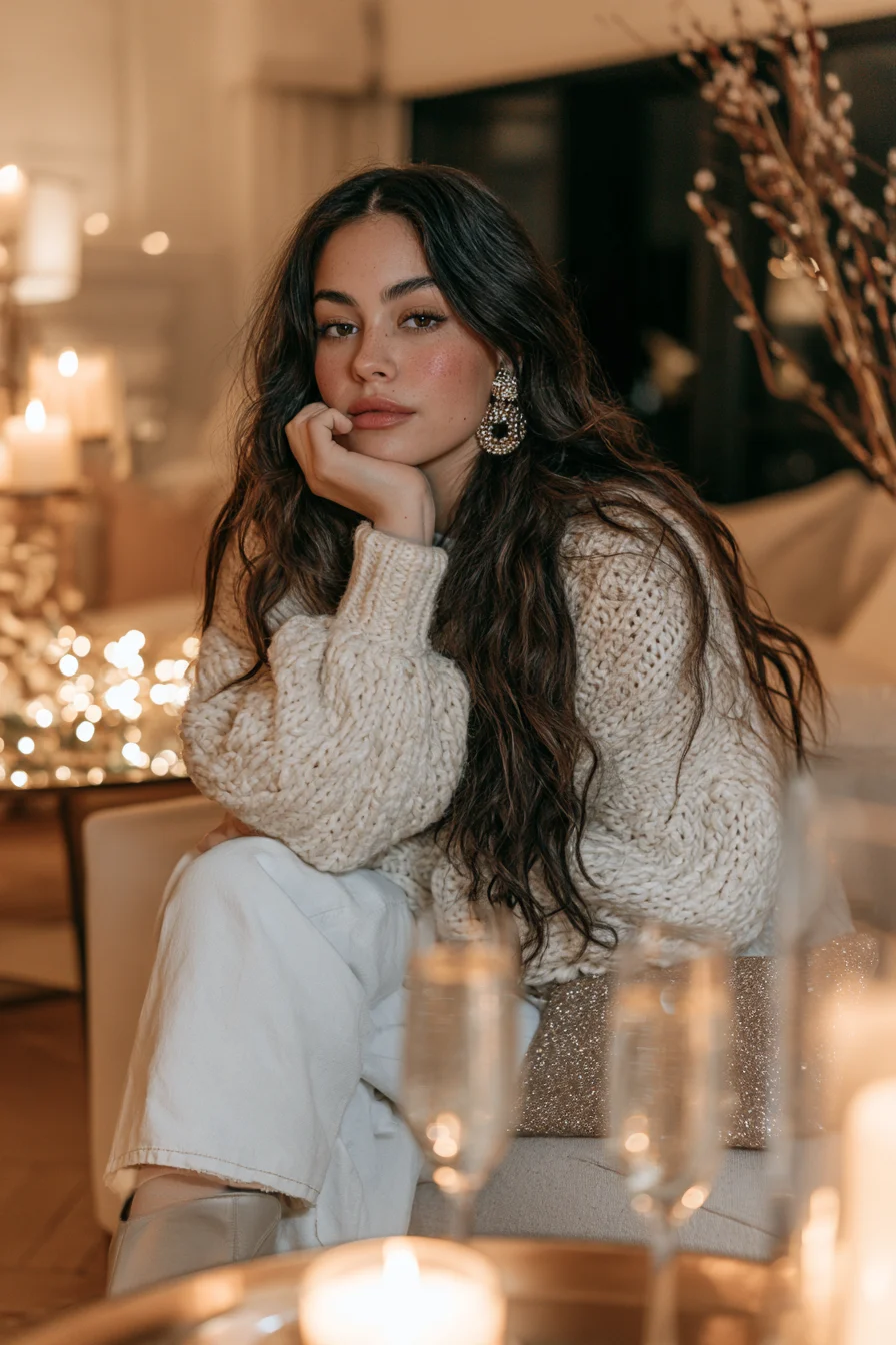 27 Casual New Years Eve Outfits To Try 5 cozy ankle boots celebration ensemble 1