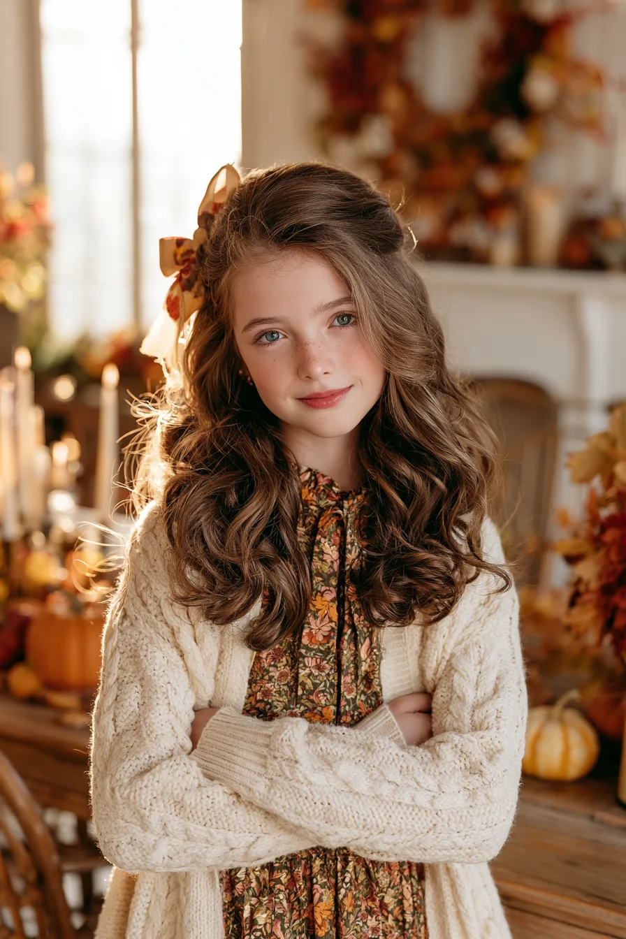 5 elegant holiday half up hair 1