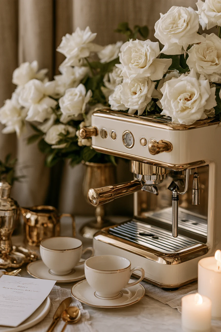 5 floral bridal coffee display 1