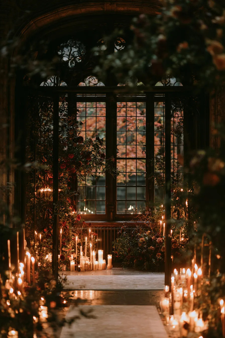 5 romantic candlelit ceremony ideas for a gothic wedding 1
