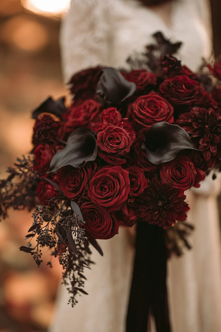 6 burgundy and ruby bridal bouquet inspiration 1