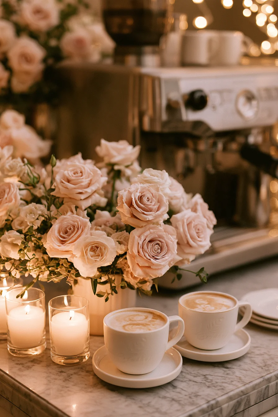 6 romantic espresso bar styling