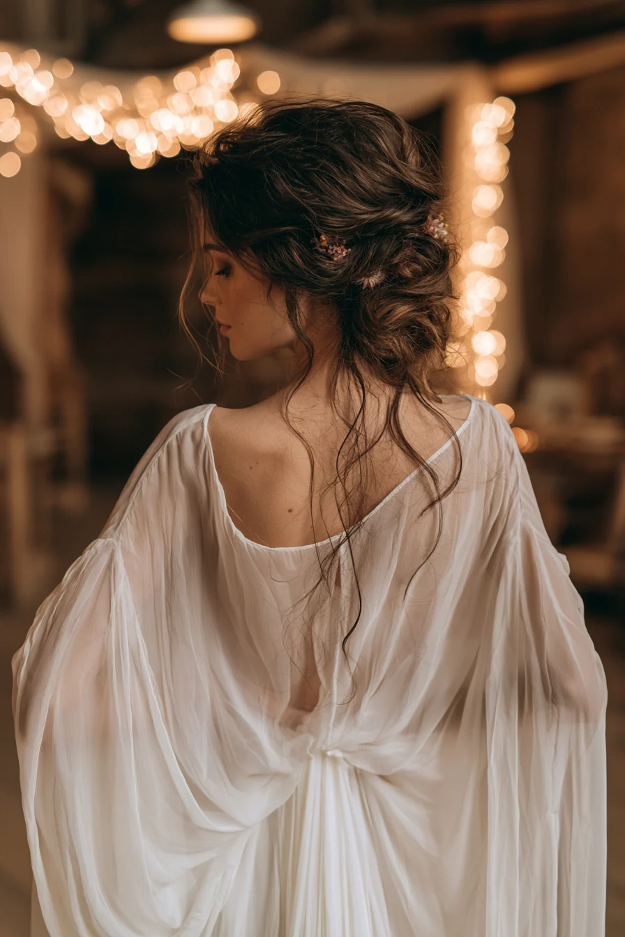 27 Wedding Hairstyles for Long Hair That Are Elegant Romantic and Picture Perfect 8 airy effortless wedding updos 1