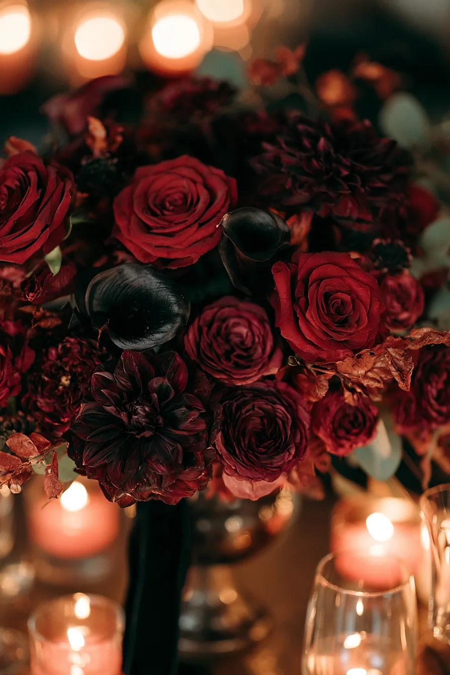 8 dark floral wedding arrangements with seasonal charm 1