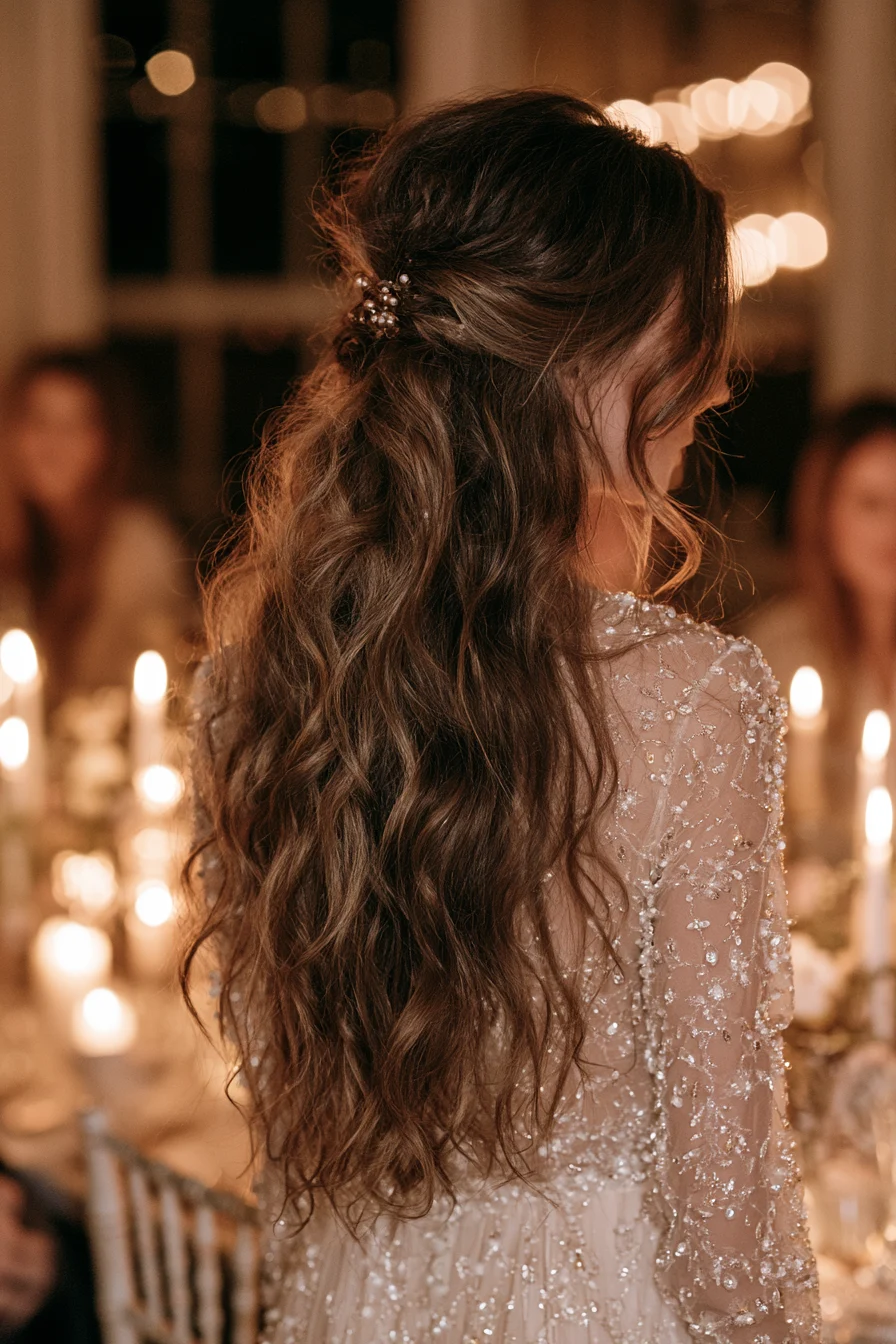 8 feminine wavy bridal hairstyle 1