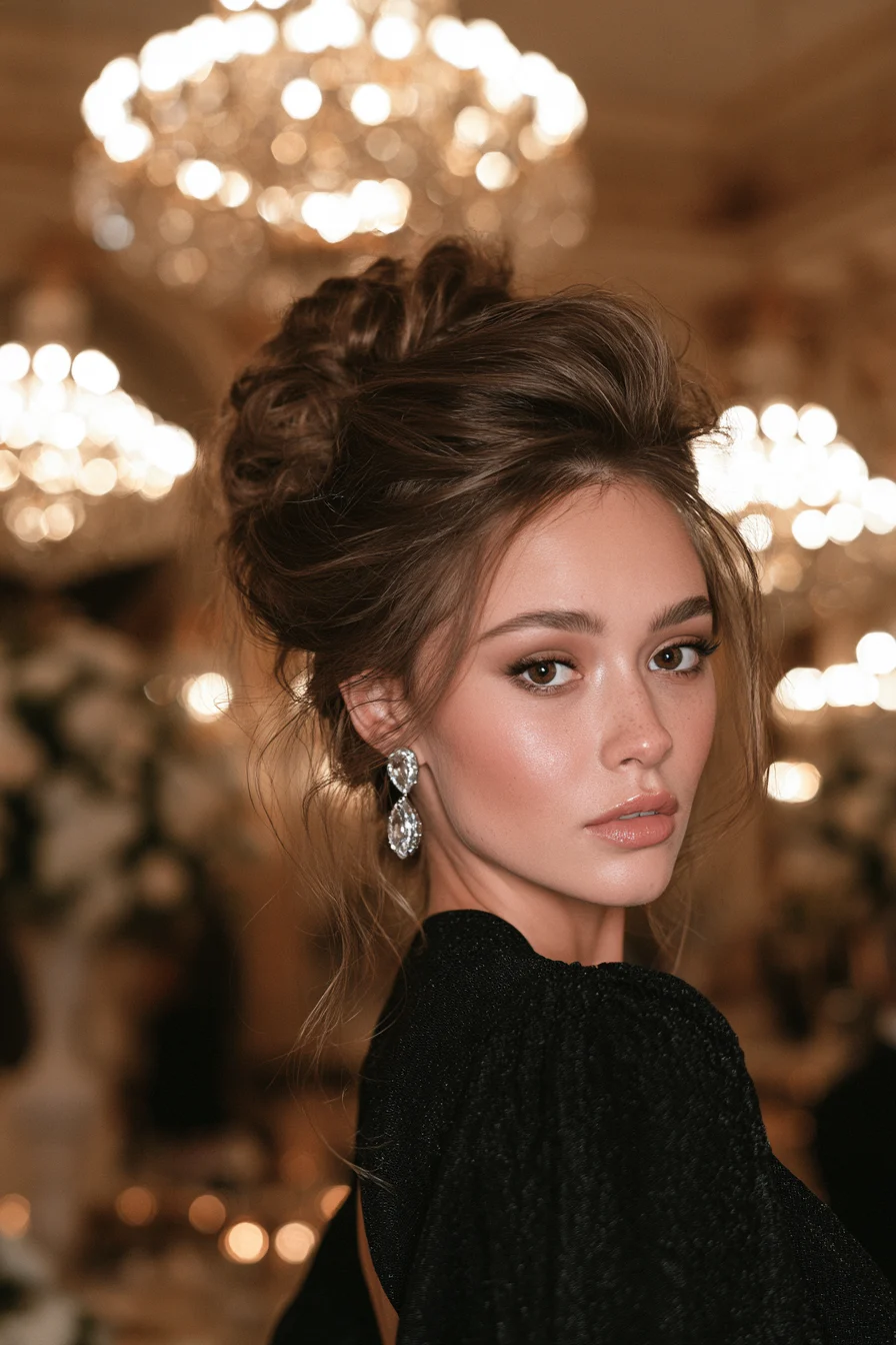 27 Sophisticated Wedding Guest Hairstyles for Any Dress 8 voluminous updos for wedding guests 1