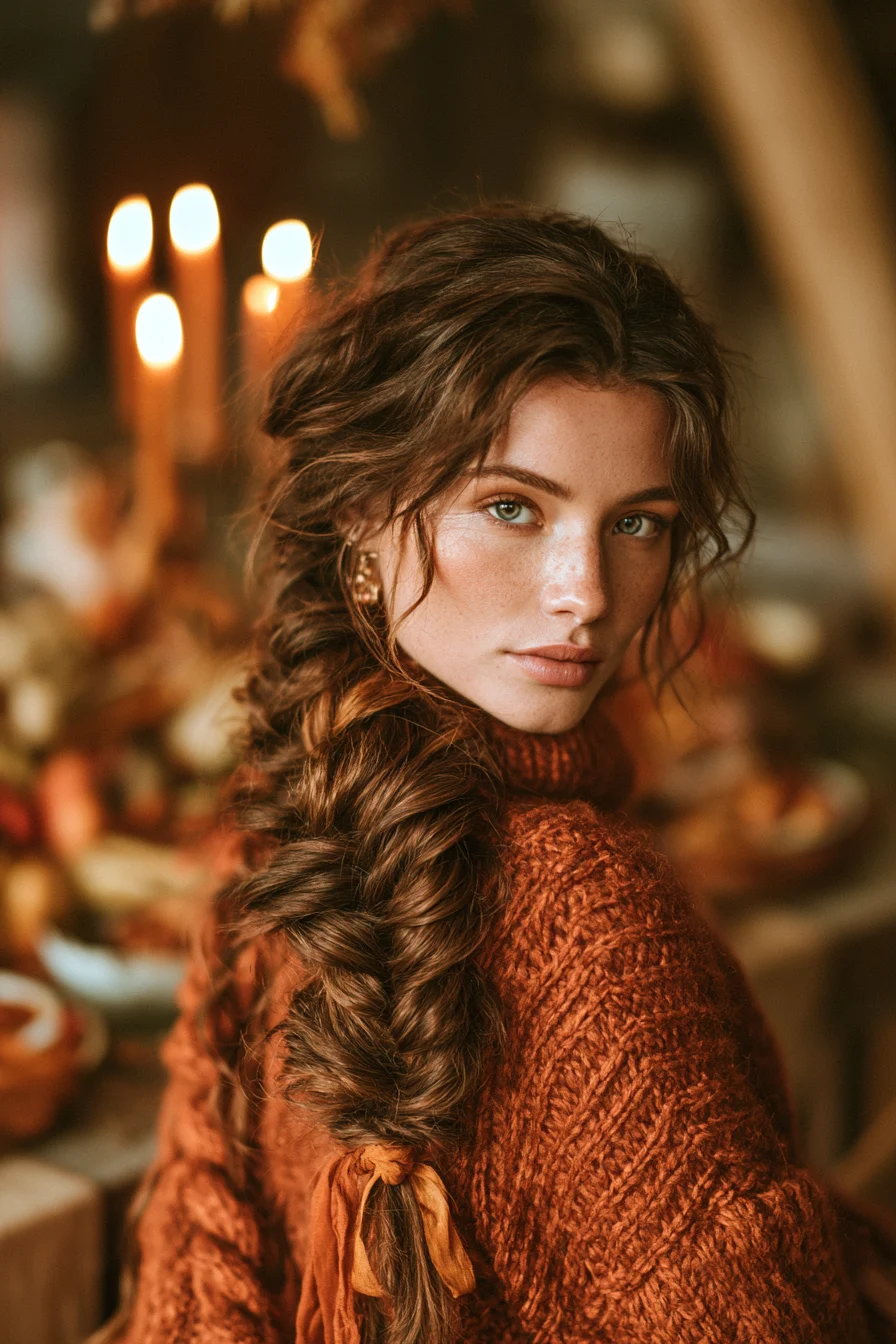 27 Gorgeous Thanksgiving Hairstyles to Make Your Holiday Look Extra Special 9 bohemian fishtail holiday braid