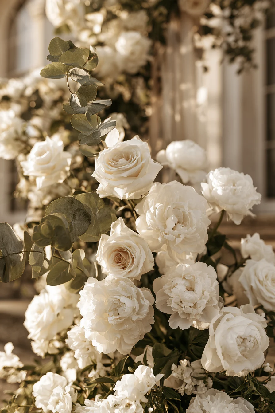 27 Beautiful Wedding Wreath Ideas for a Romantic Celebration 1 elegant floral wedding inspiration 2