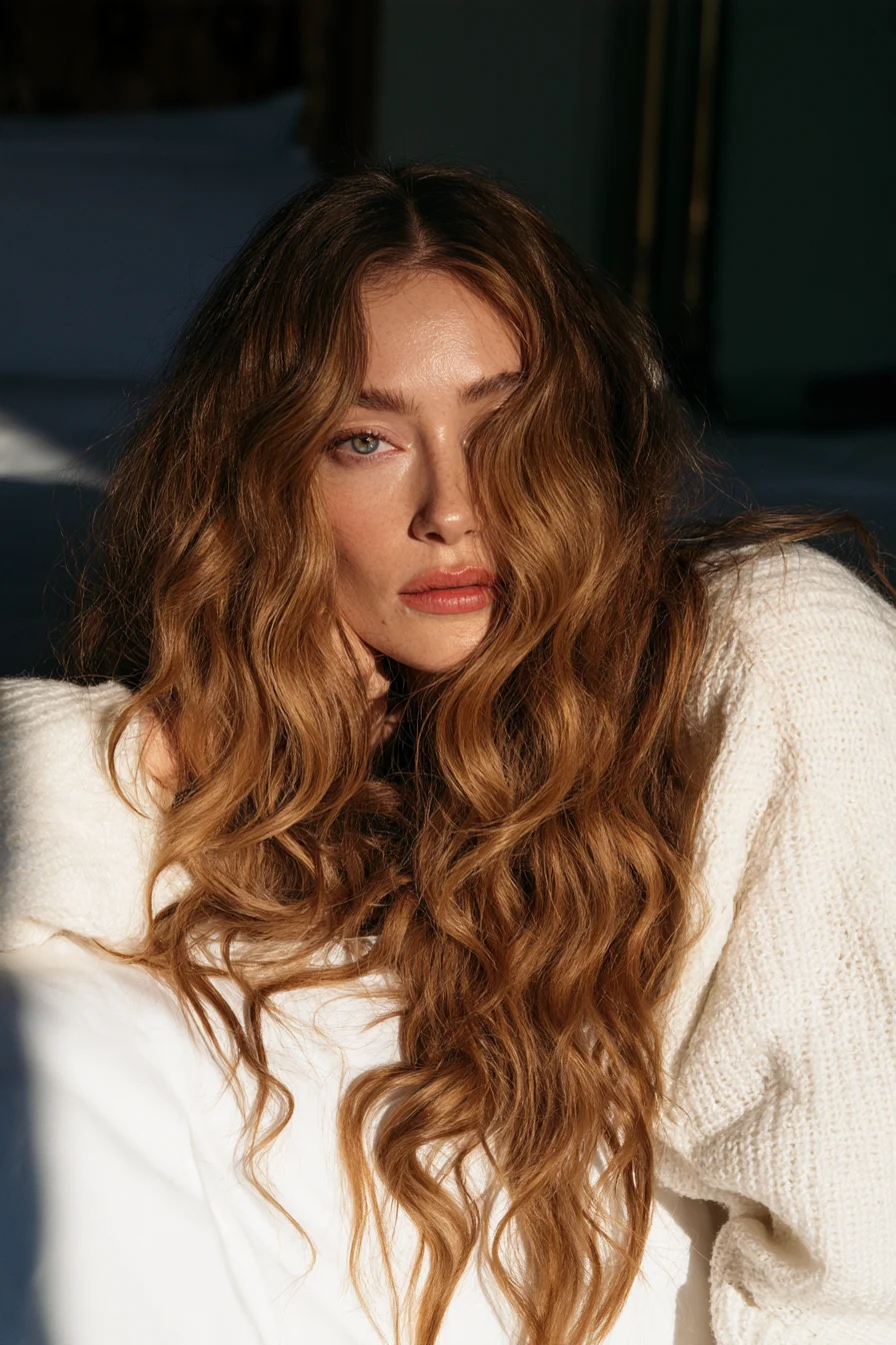 27 Golden Brown Honey Hair Color Ideas for a Gorgeous Glow 10 glossy honey brunette waves 1