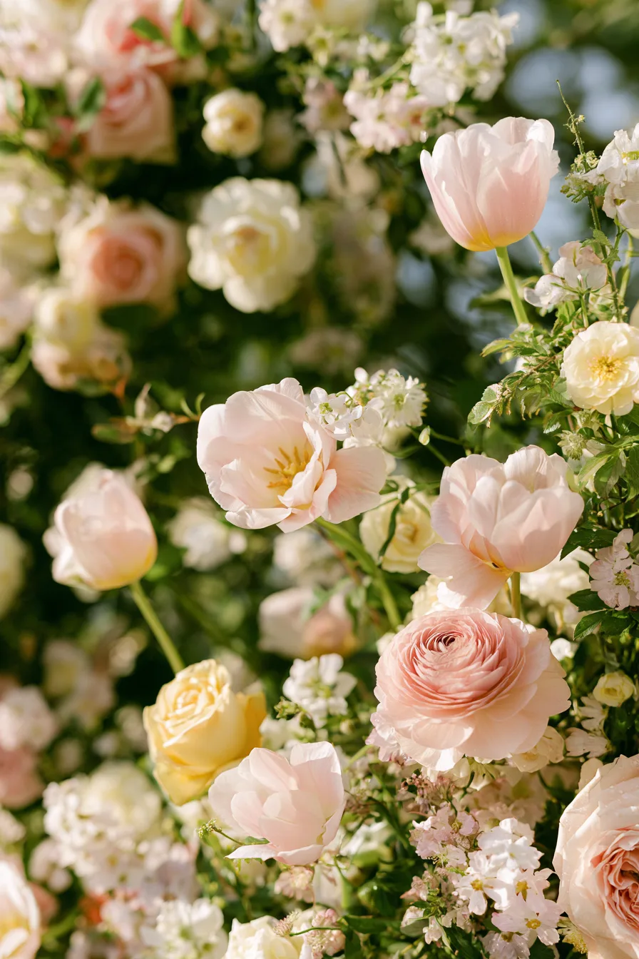 27 Beautiful Wedding Wreath Ideas for a Romantic Celebration 10 joyful spring wedding inspiration 2